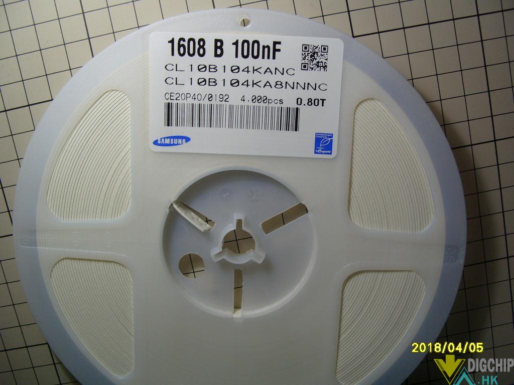 Cap Ceramic 0.1uF 25V X7R 10% Pad SMD 0603 125°C T/R